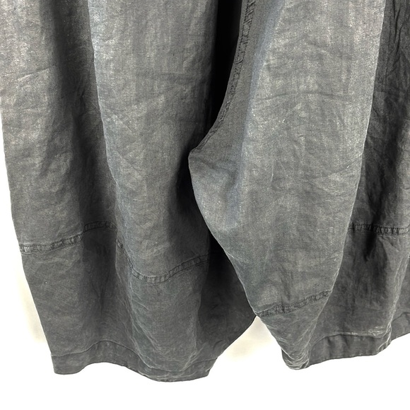 Rundholz Black Label Black Ramie Drawstring Harem Trousers - Picture 7 of 10